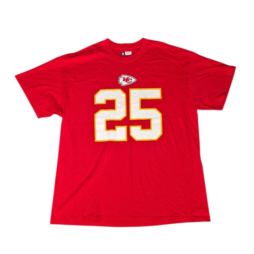 NFL Team Apparel Kansas City Chiefs Edwards-Helaire 25 T-Shirt Mens XL Red NWT